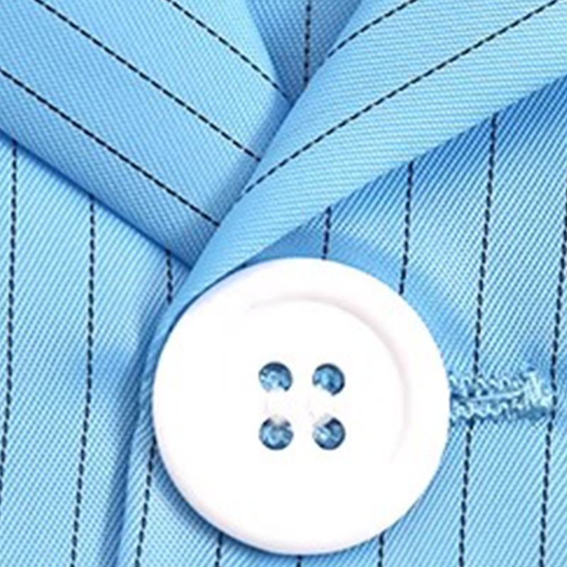 Lapel Button Pormentes antisztatikus kabát sapka nélkül